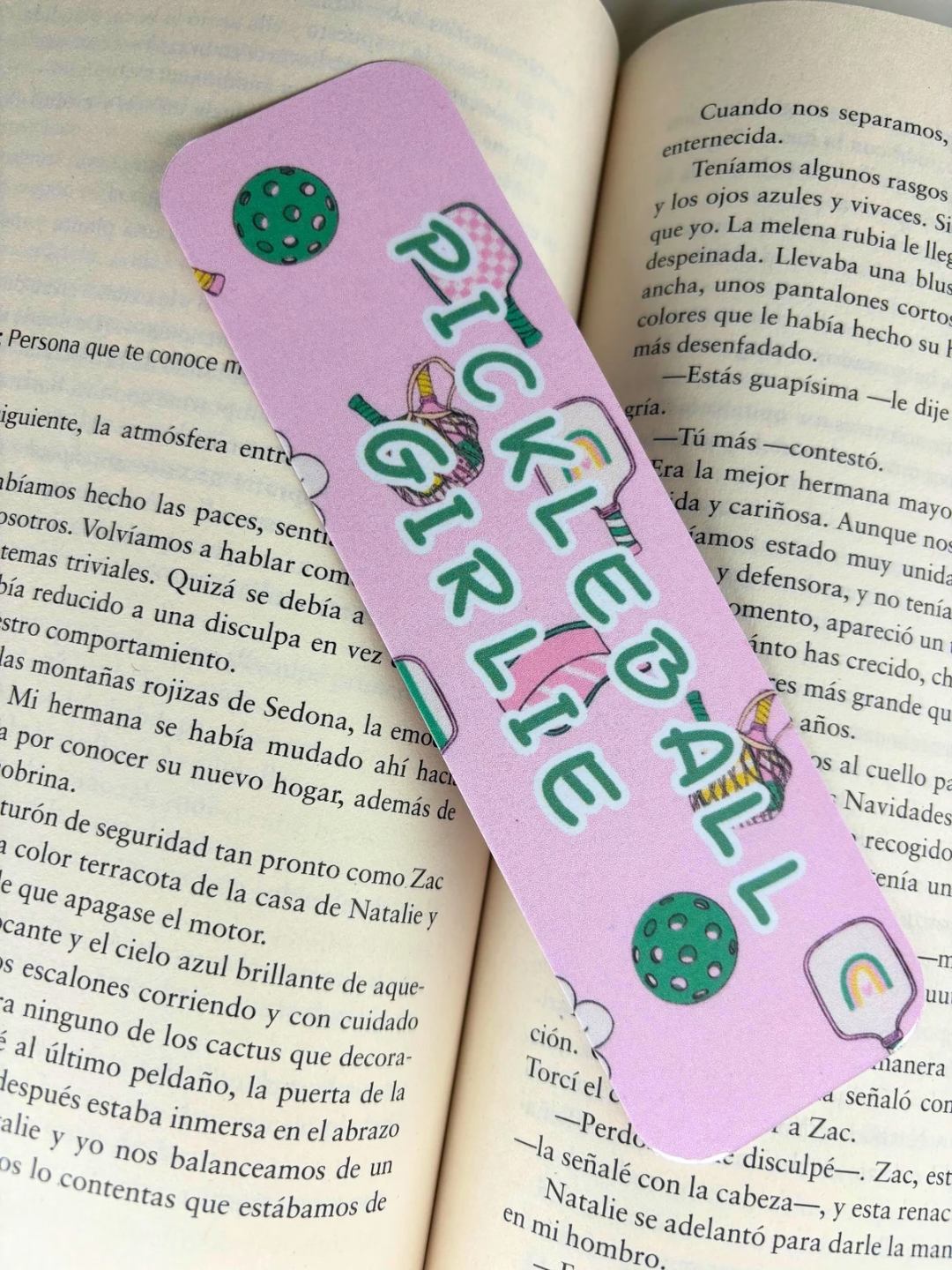 Pickleball Girlie Bookmark