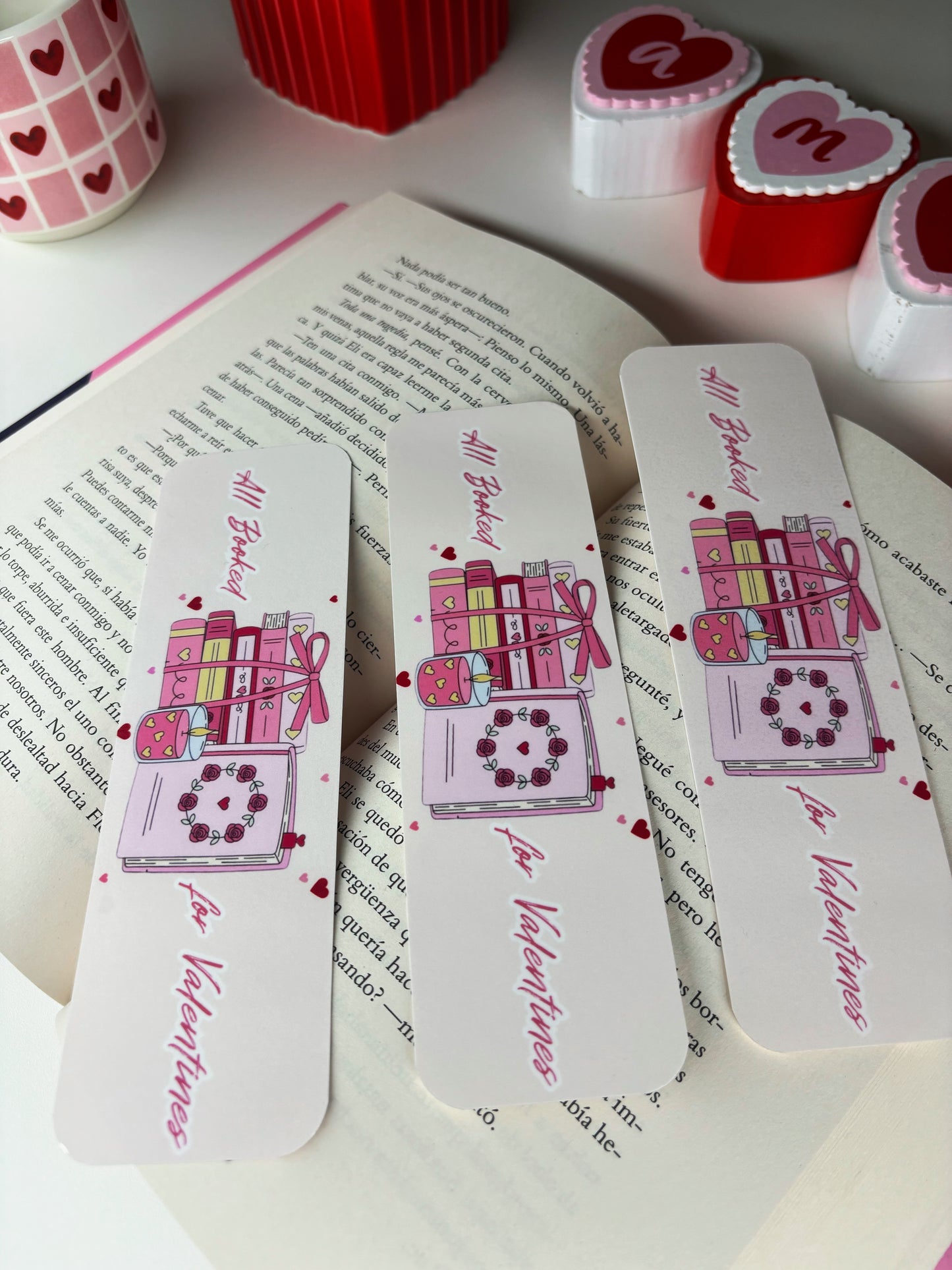 Booked for Valentine Bookmark