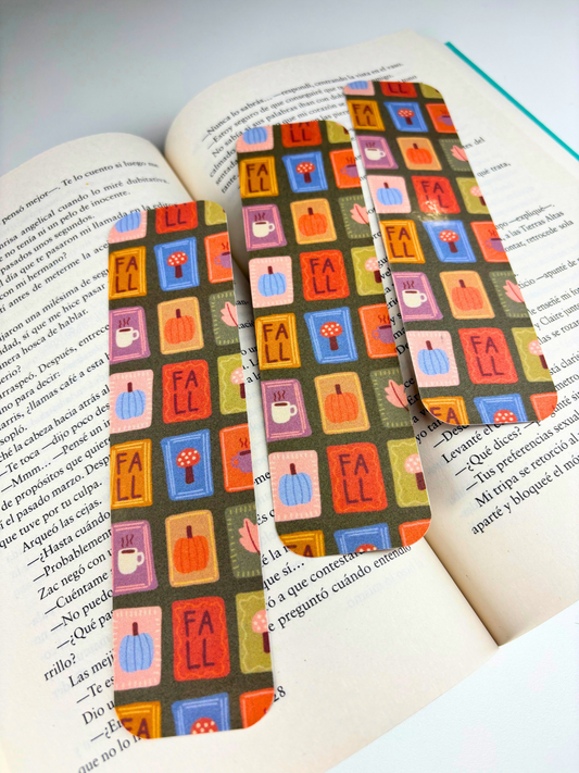 Cozy Fall Tiles Bookmark
