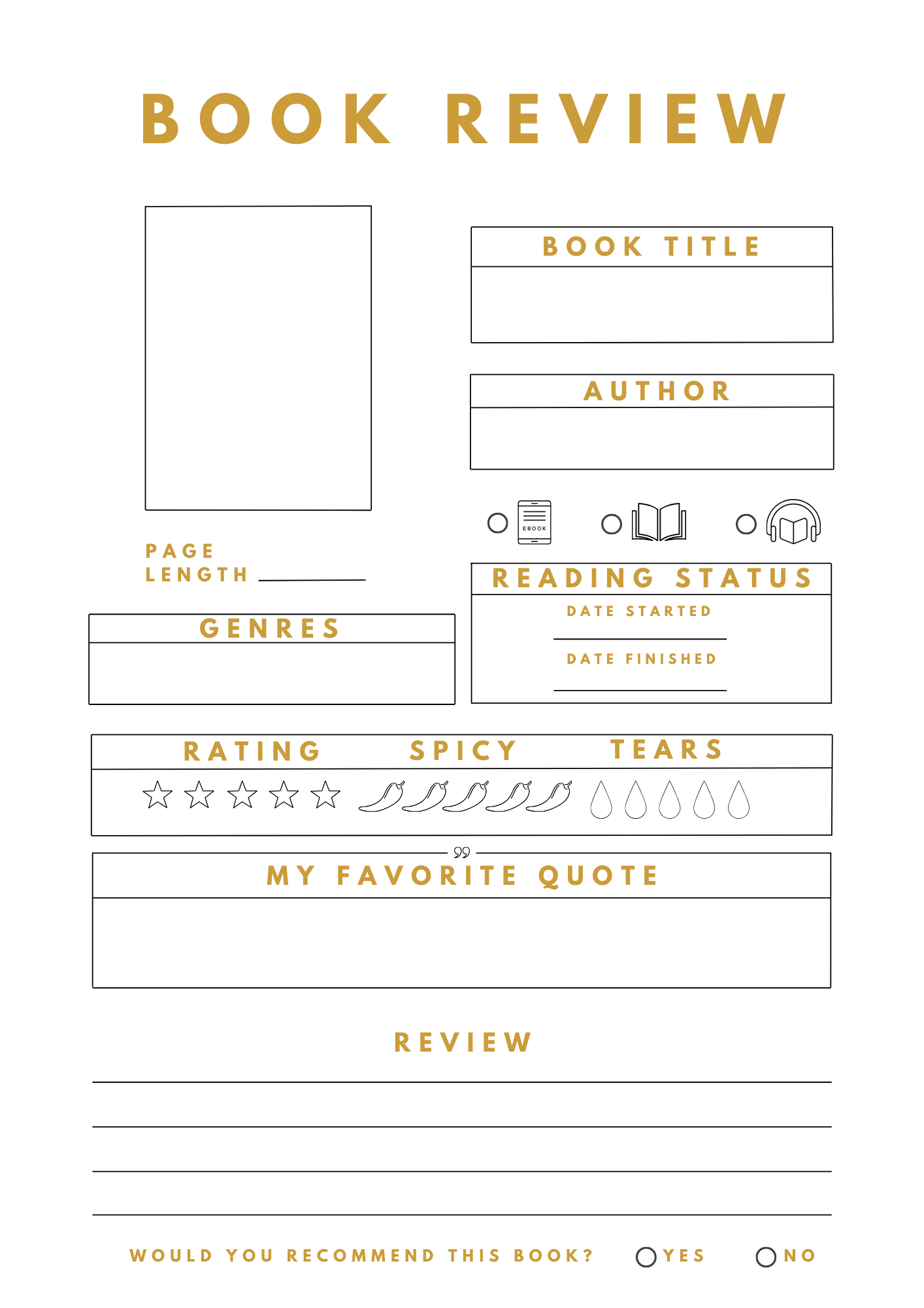 Lemon Reading Journal