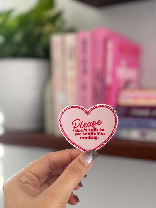 "Don't talk to me" Sticker
