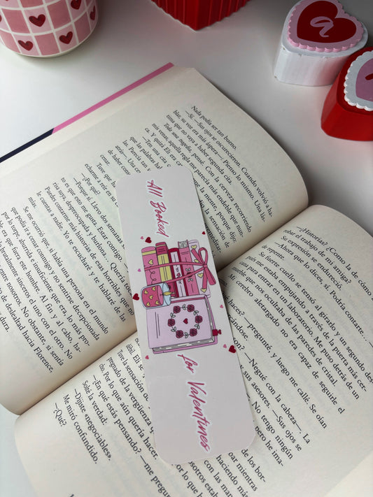 Booked for Valentine Bookmark