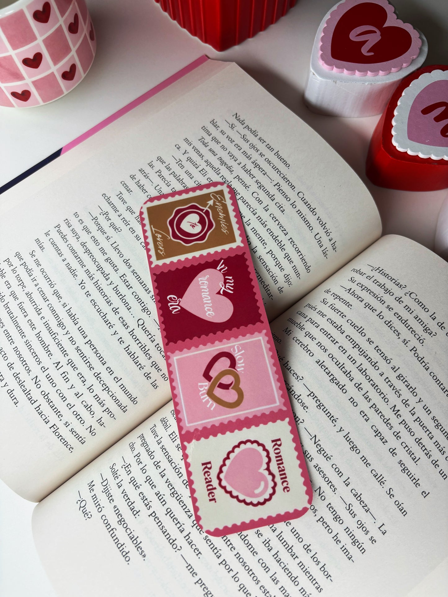 Romance Reader Stamps Bookmark