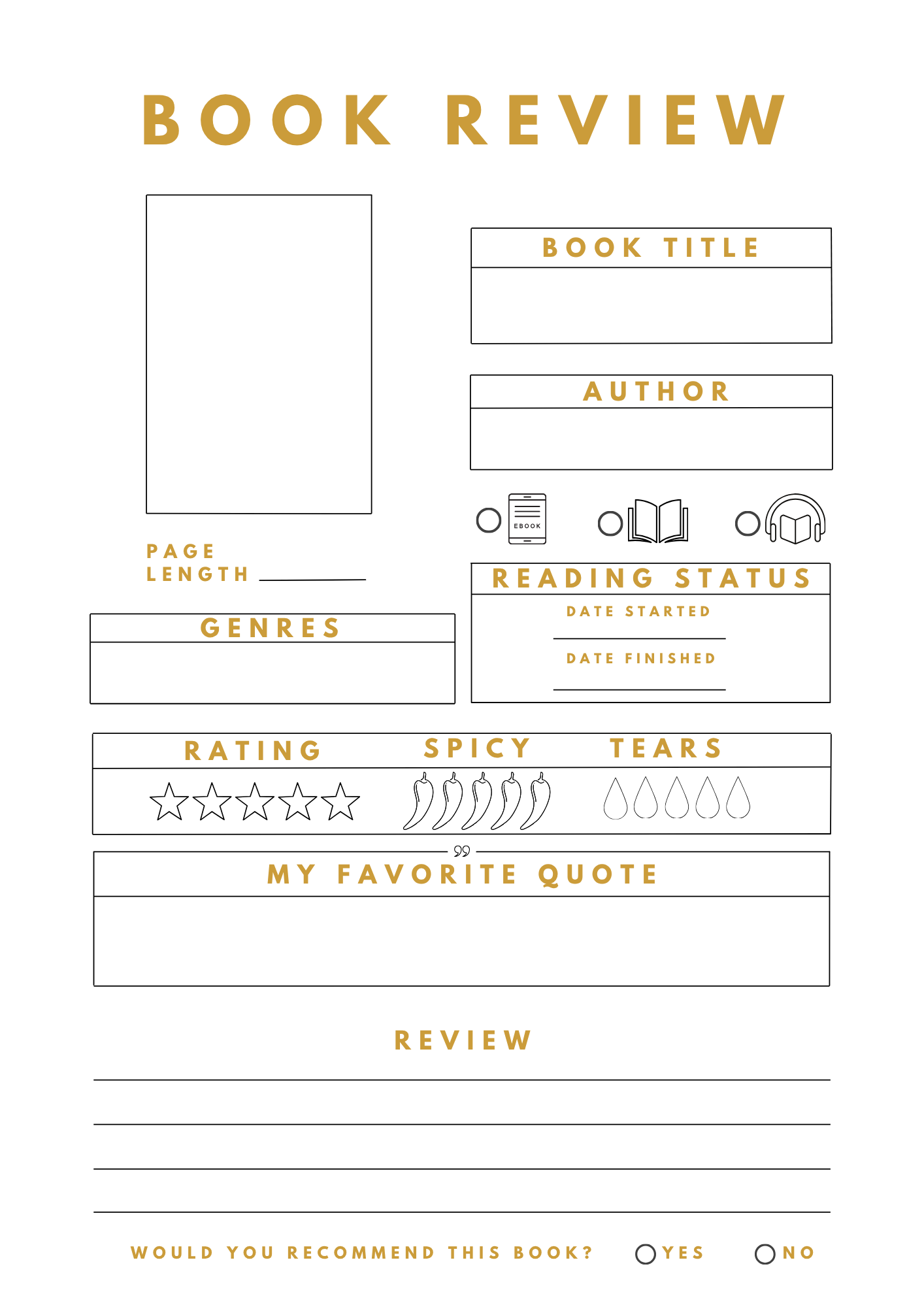 Lemon Reading Journal